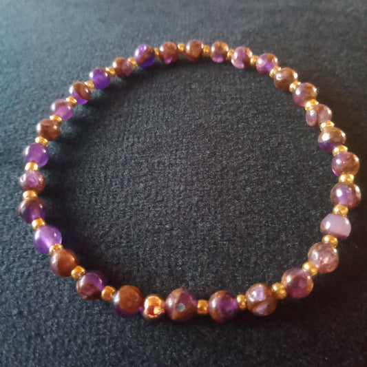 Bracelet en lépidolite