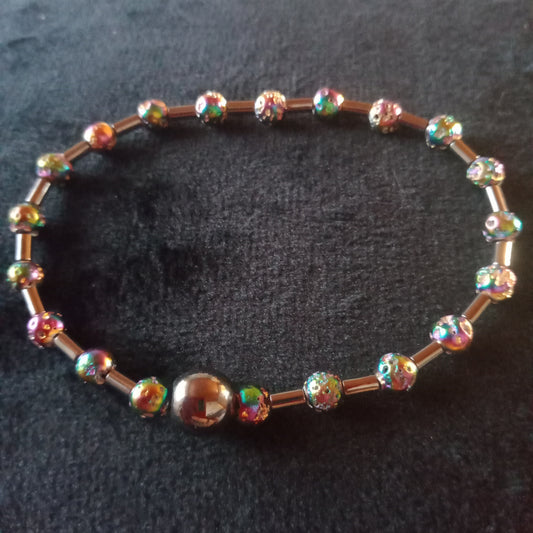 Bracelet en hématite chauffée