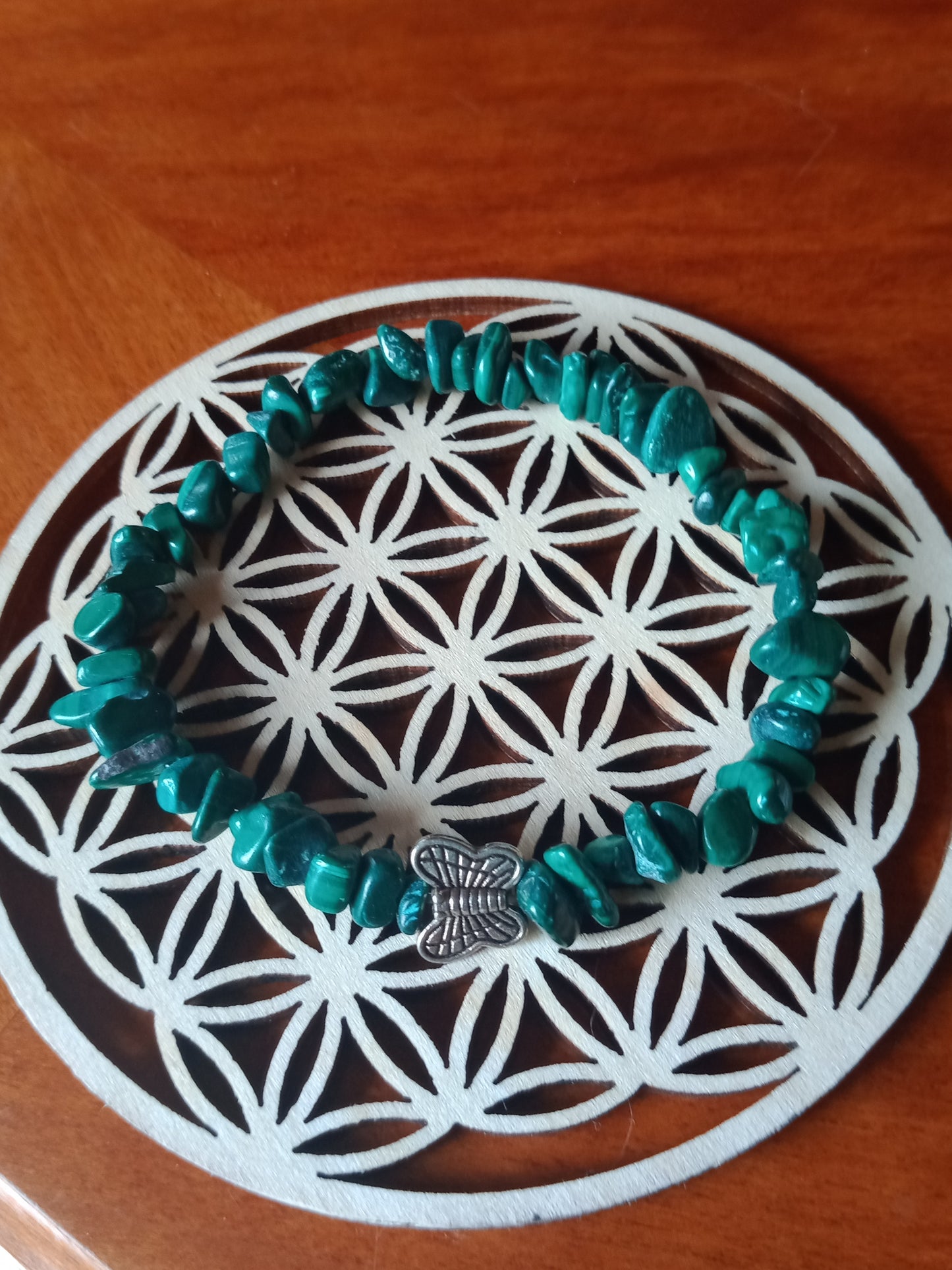 Bracelet ships en malachite