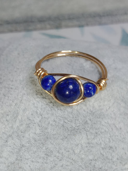 Bague en lapis lazuli