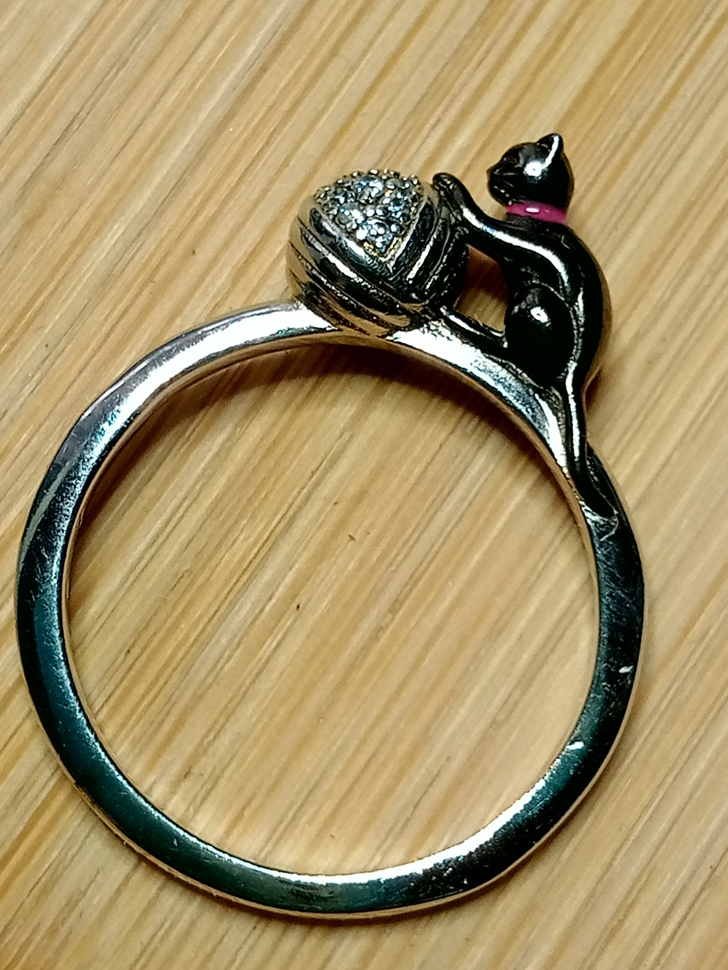 Bague argent 925 chat