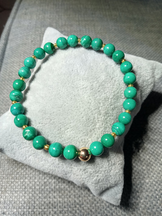 Bracelet en Malachite