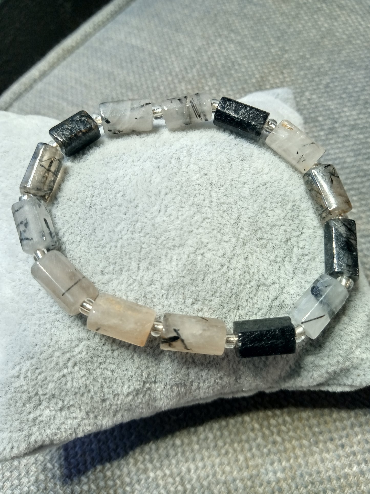 Bracelet en quartz tourmaline