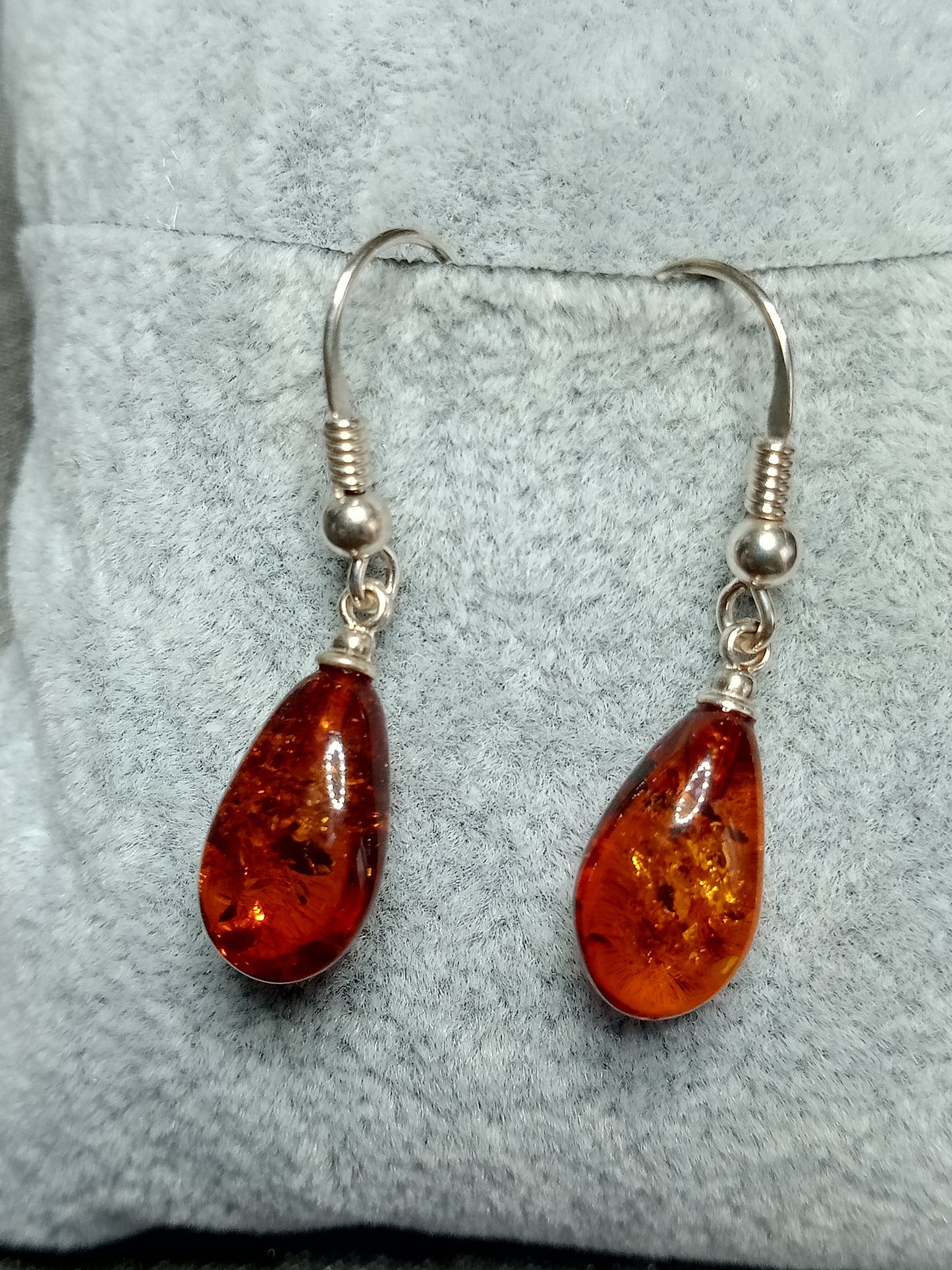 Boucles d'oreilles en ambre