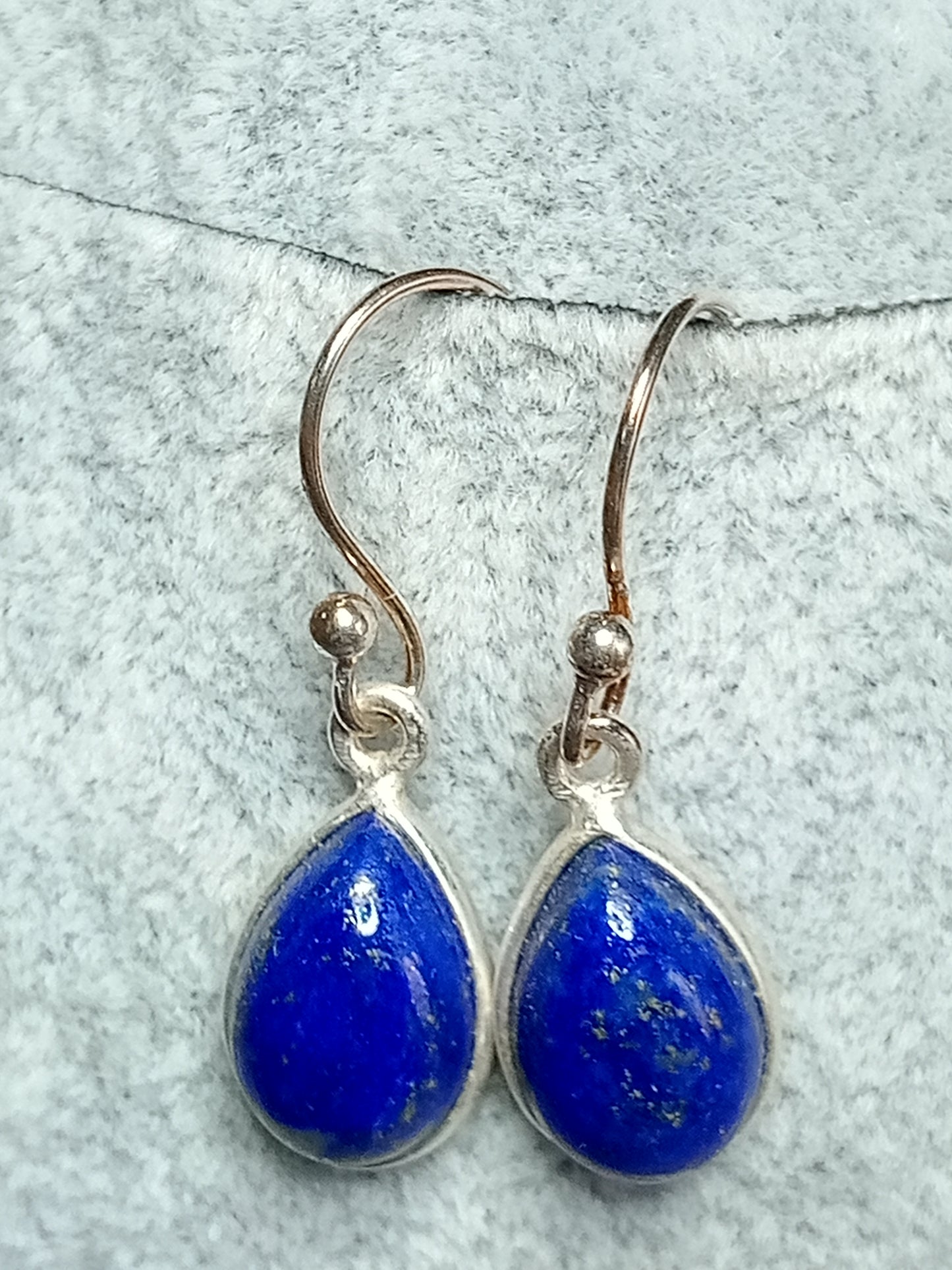 Boucles d'oreilles lapis lazuli et argent 925