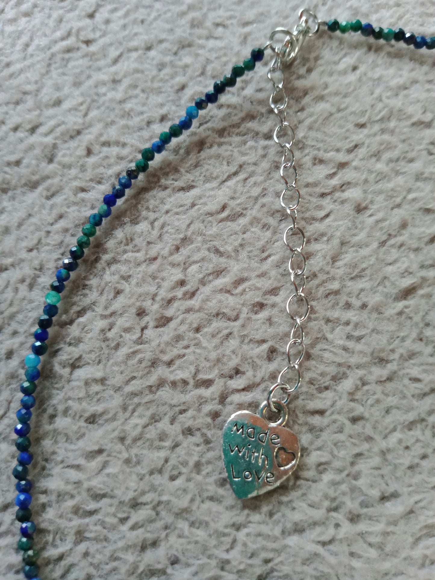 Collier ras de cou en chrysocolle