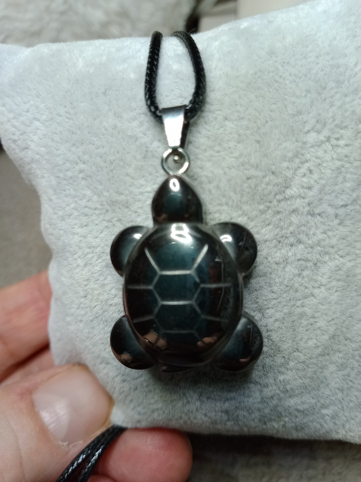 Pendentif tortue 🐢 en hématite