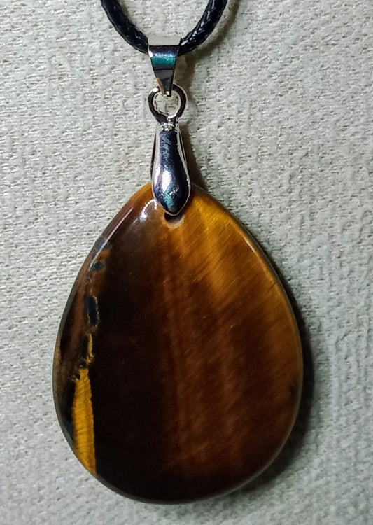 Pendentif arbre de vie en oeil de tigre