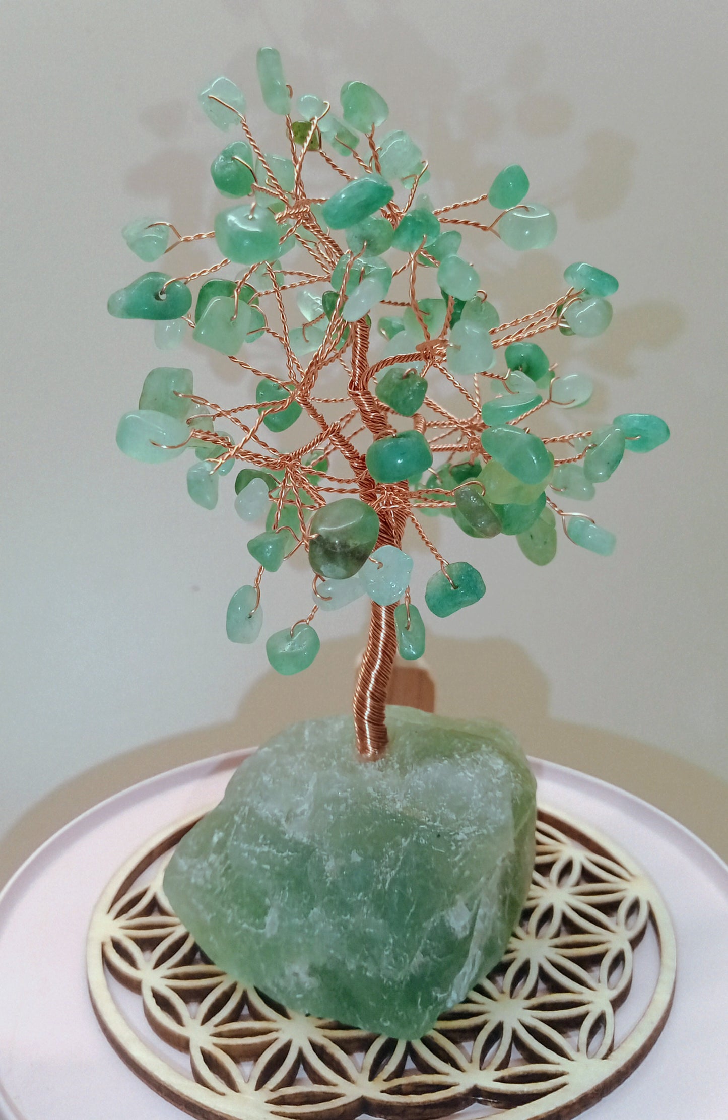 Arbre de chance en aventurine verte