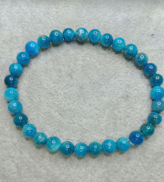 Bracelet en Apatite bleue