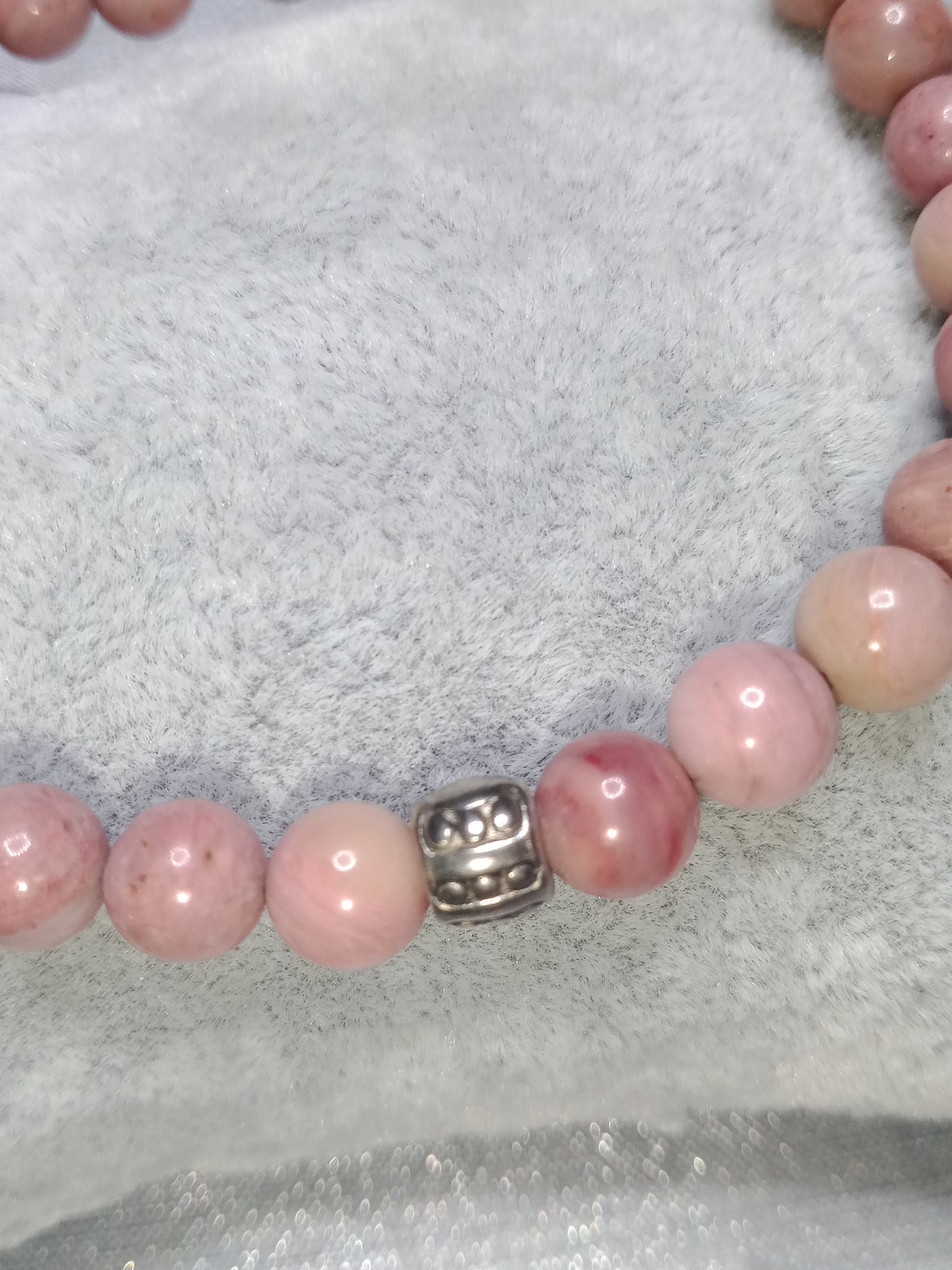 Bracelet en rhodocrosite