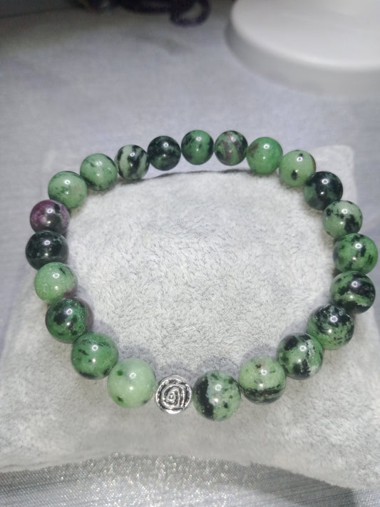 Bracelet en rubis zoïzite