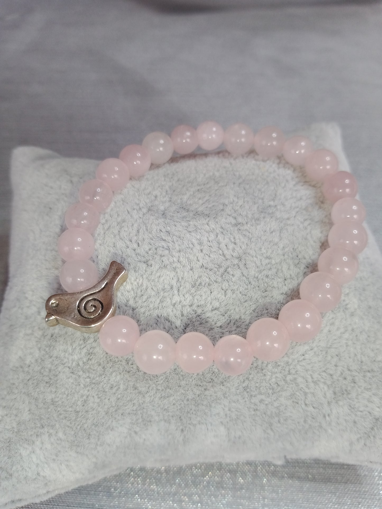 Bracelet enfant en quartz rose