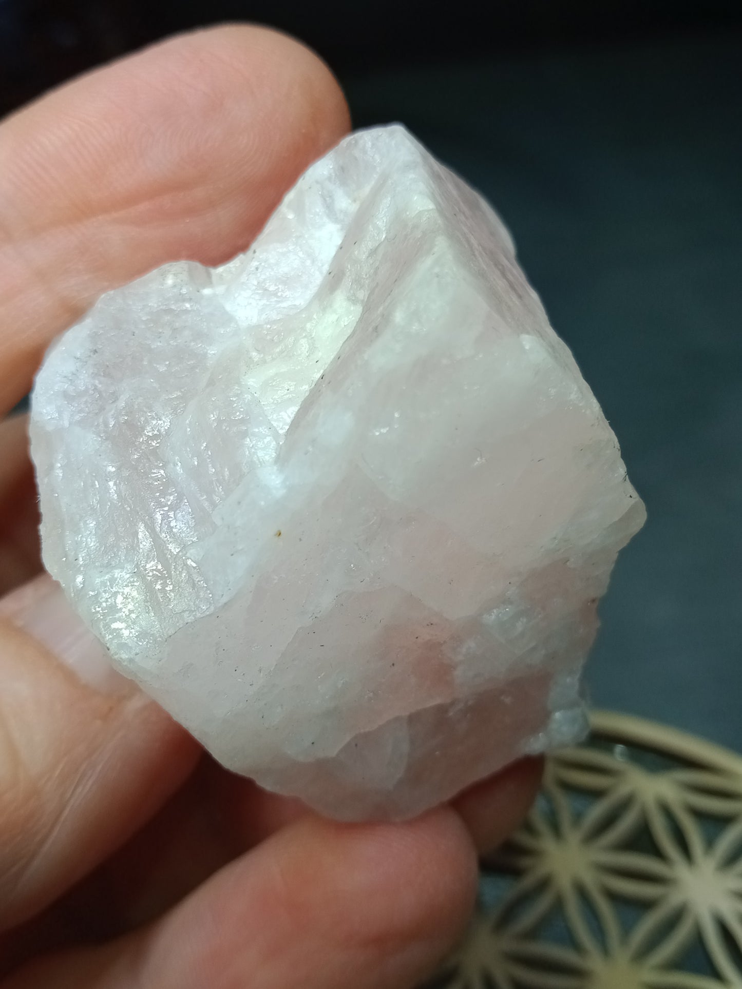 Pierre brute quartz rose