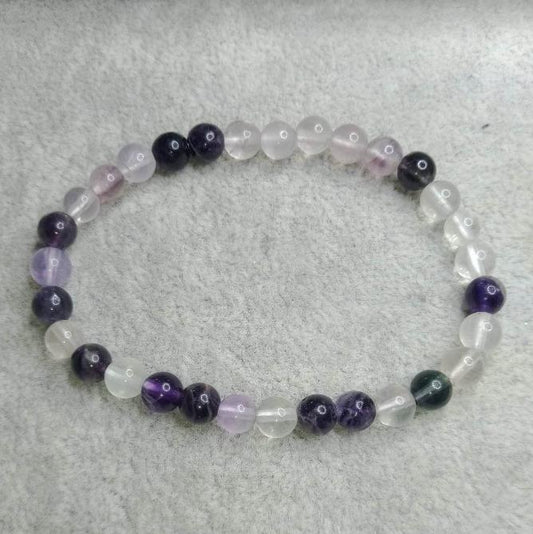 Bracelet en fluorite violette