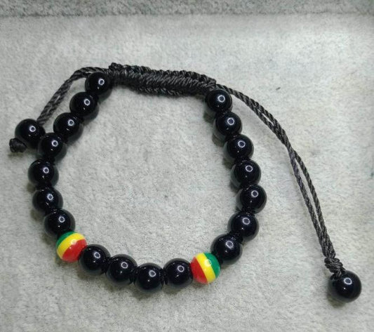 Bracelet shamballa Jamaïque Onyx