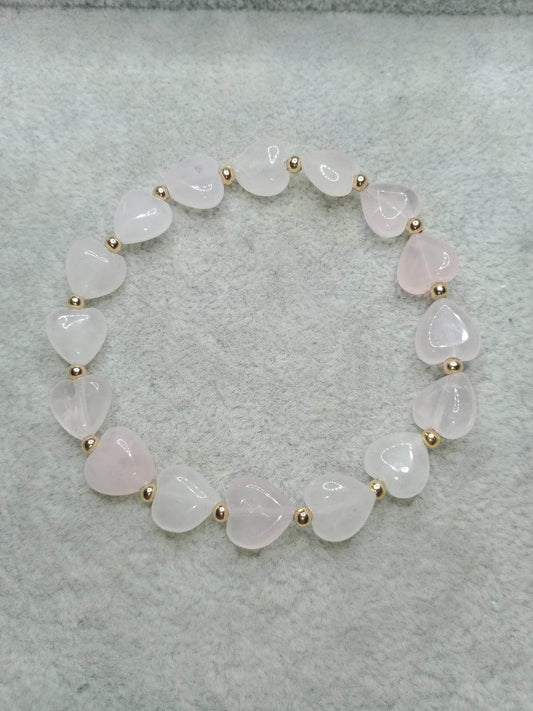 Bracelet en Quartz rose