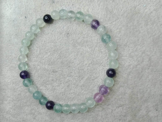 Bracelet en fluorite verte